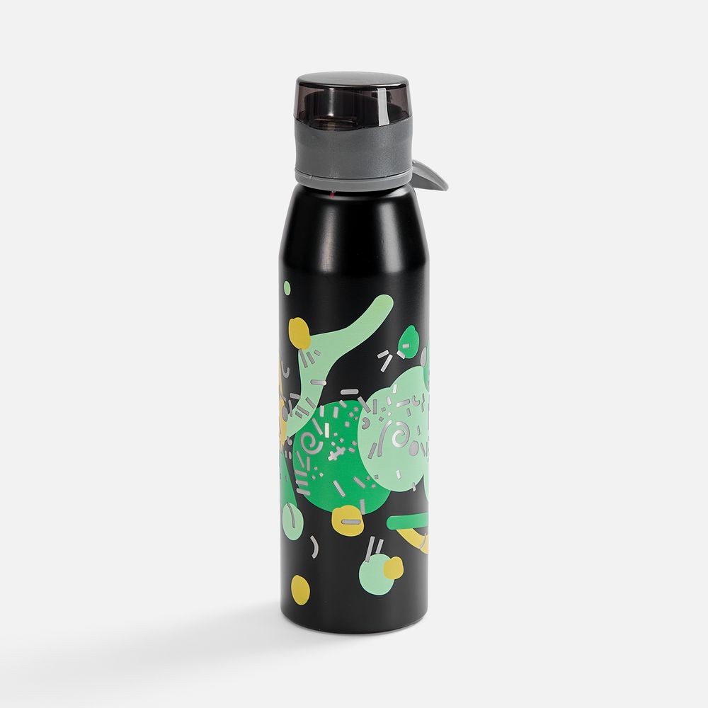 Бутылка для воды Billy Gym, матовая черная-11