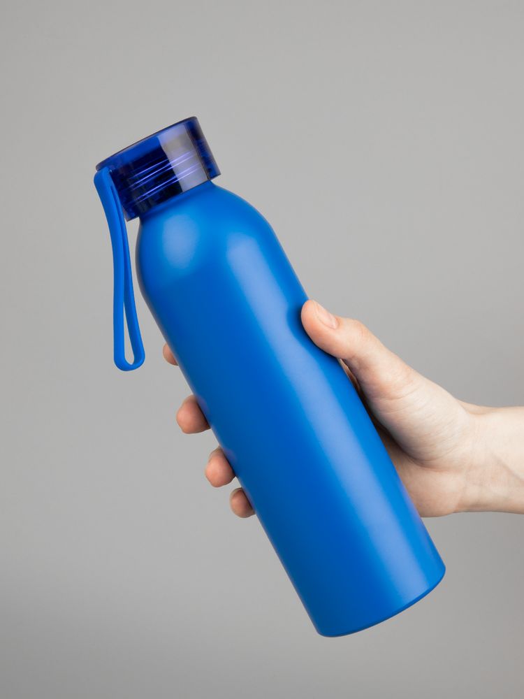 Бутылка для воды Brooke, матовая синяя-8