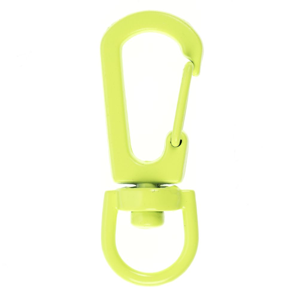 Застежка-карабин Snap Hook, S, желтый неон-1