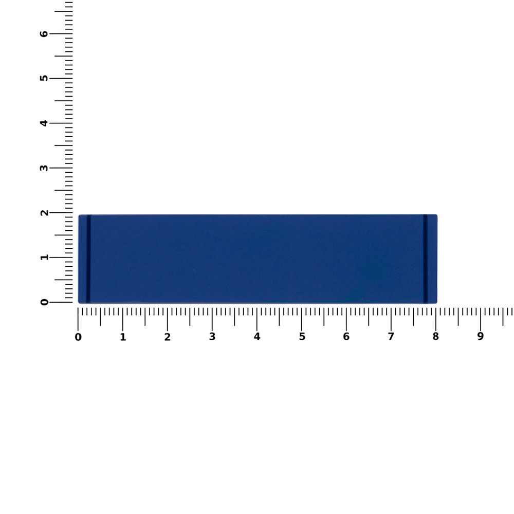 Лейбл из ПВХ Dzeta, S, синий-2