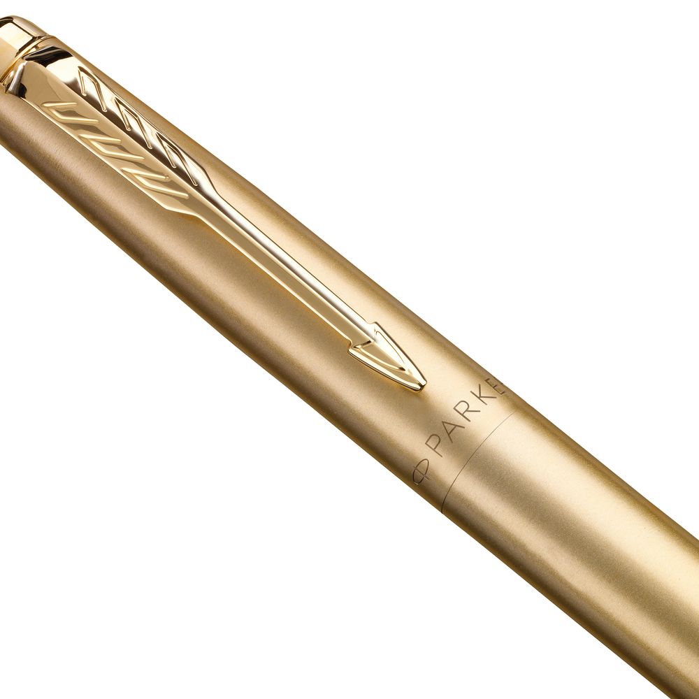 Ручка шариковая Parker Jotter XL Monochrome Gold, золотистая-2