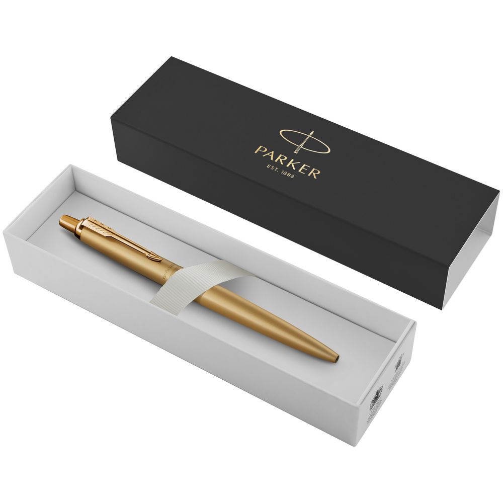 Ручка шариковая Parker Jotter XL Monochrome Gold, золотистая-3