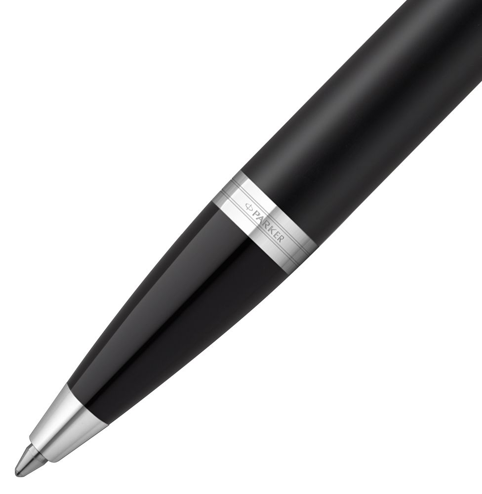 Ручка шариковая Parker IM Essential Muted Black CT, черная-3