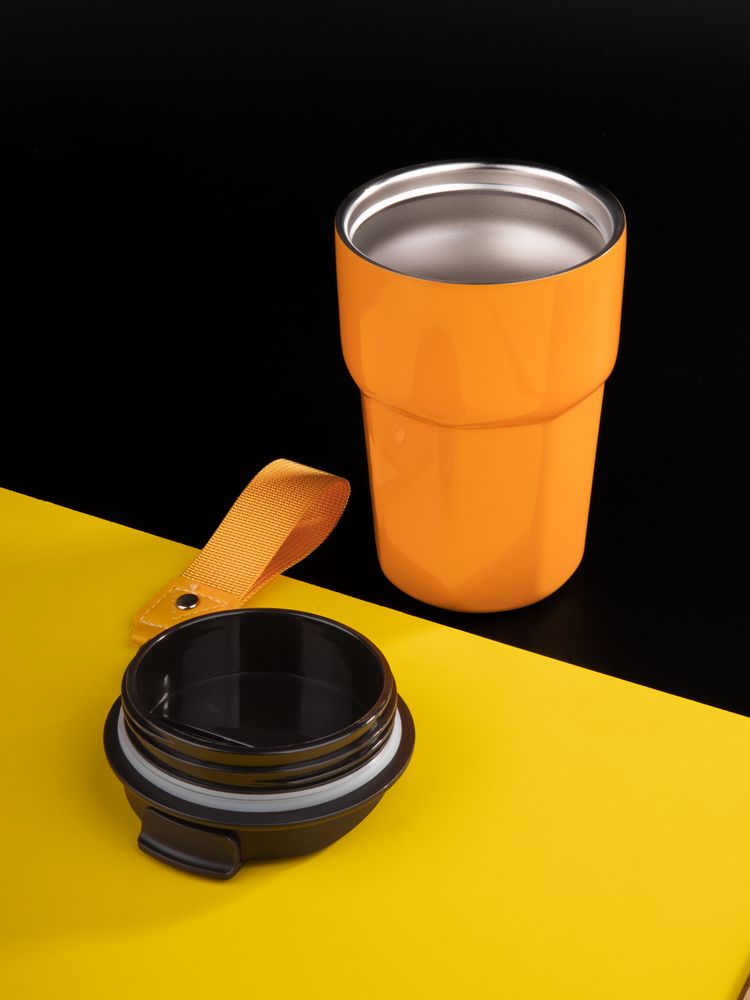 Термостакан Freshbrew, оранжевый-8