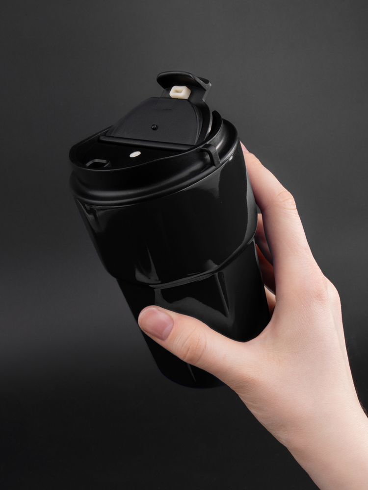 Термостакан Freshbrew, черный-9