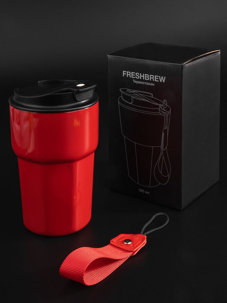 Термостакан Freshbrew, красный-10