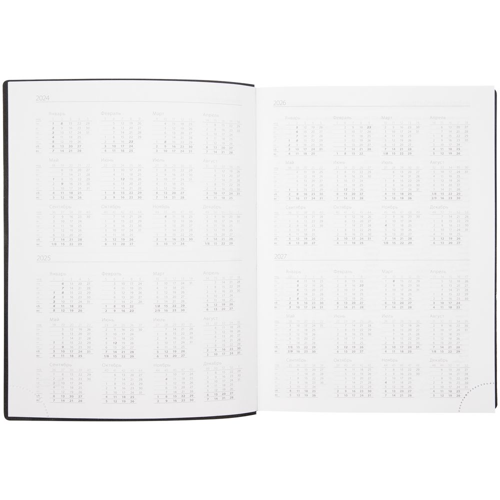 Ежедневник Vivian, недатированный, темно-синий-7