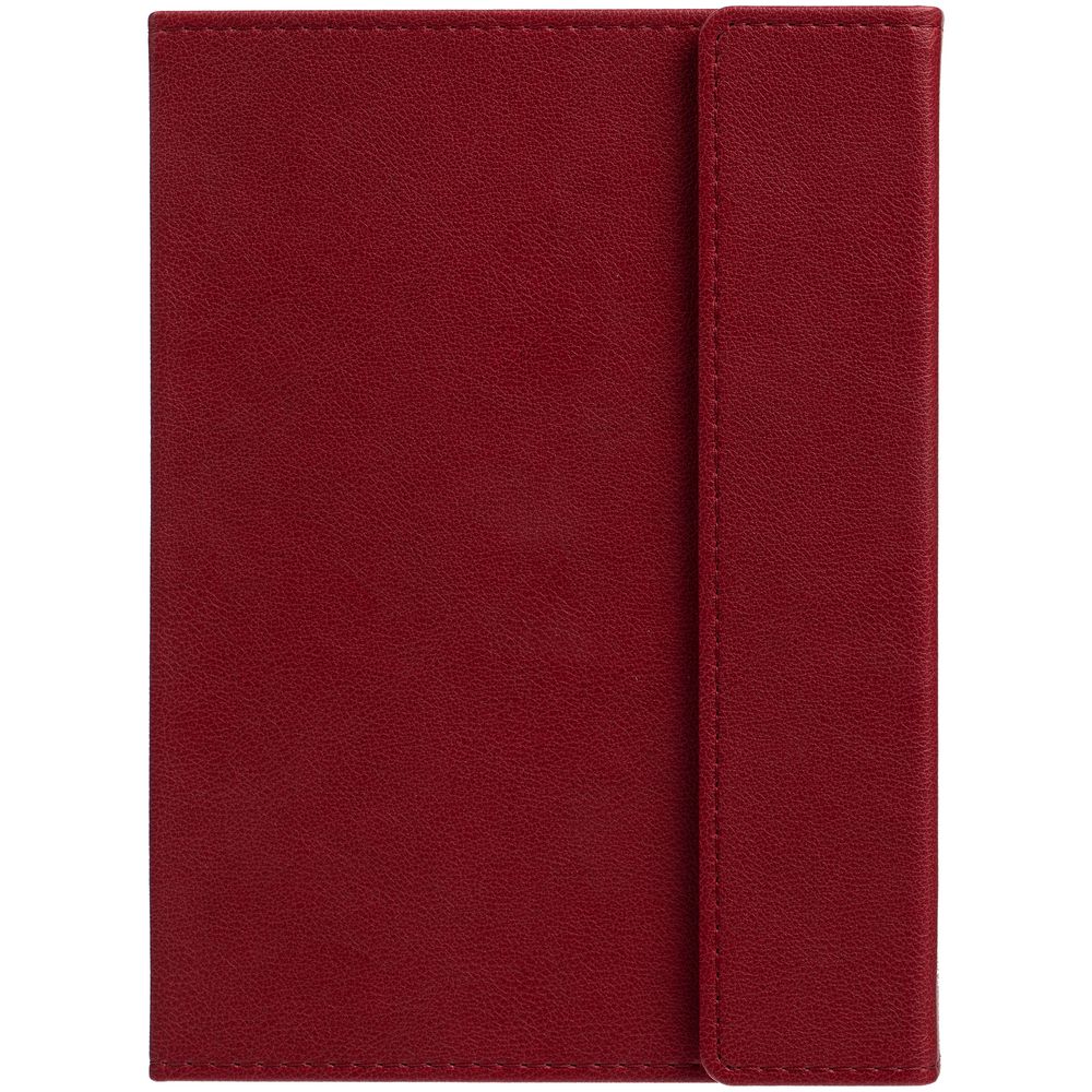Ежедневник Flap на заказ, недатированный, красный-3
