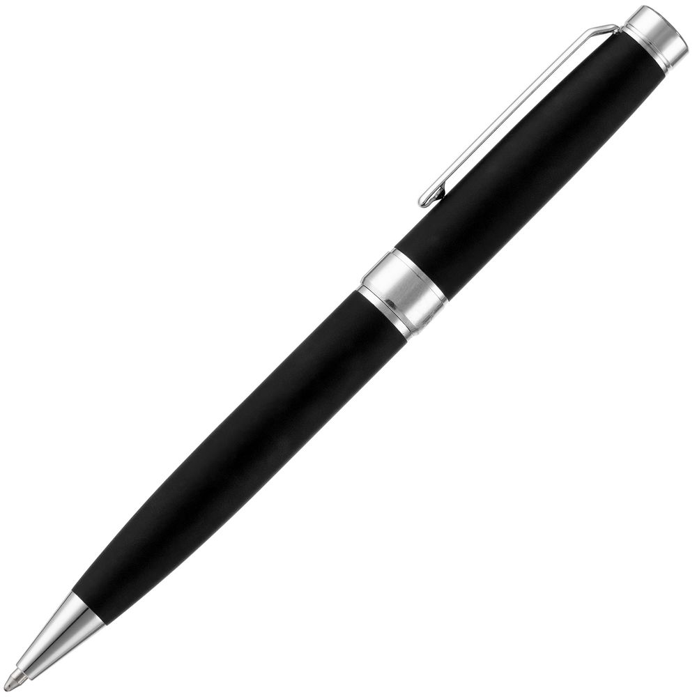 Ручка шариковая Broad Ring Soft Touch, черная-3