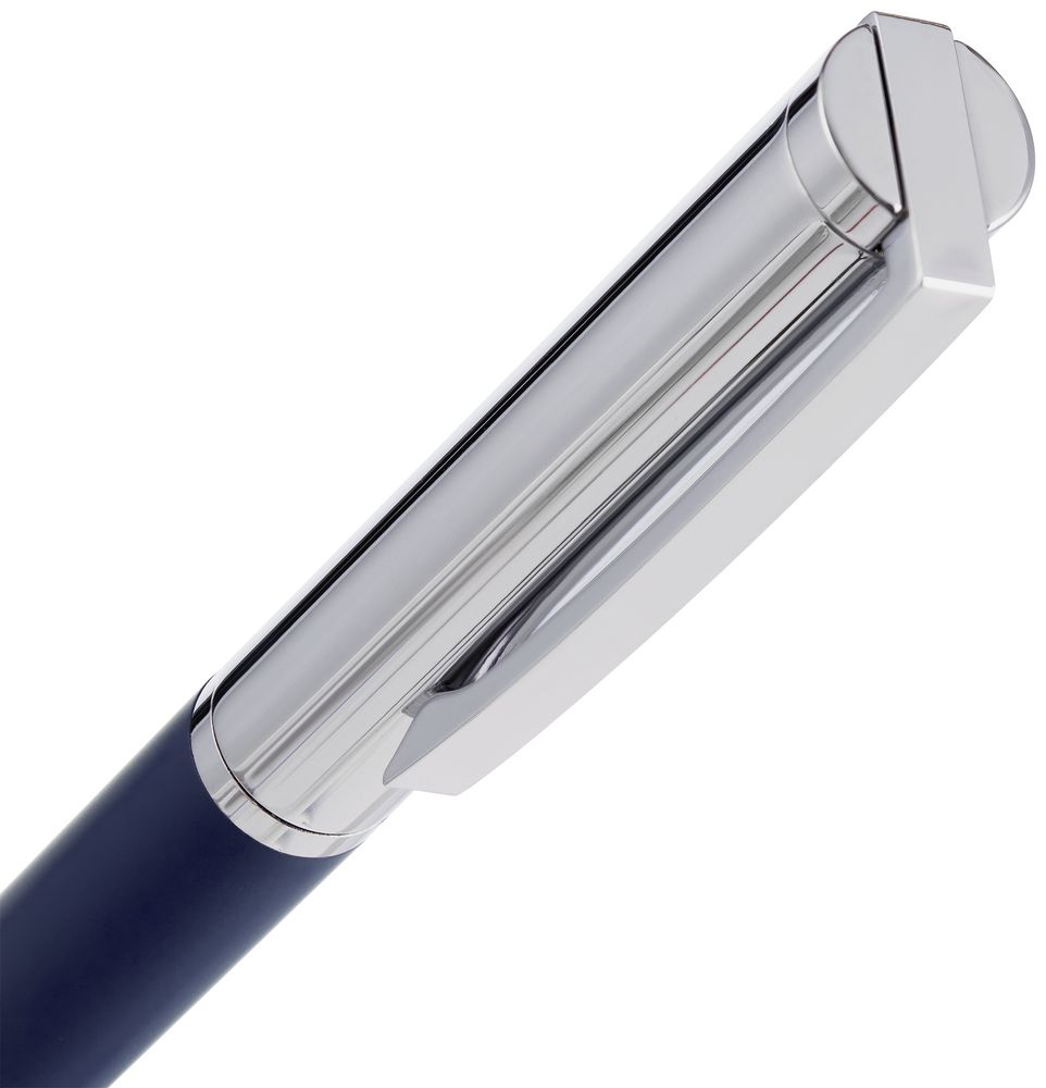 Ручка шариковая Eyeshot Soft Touch, темно-синяя-4