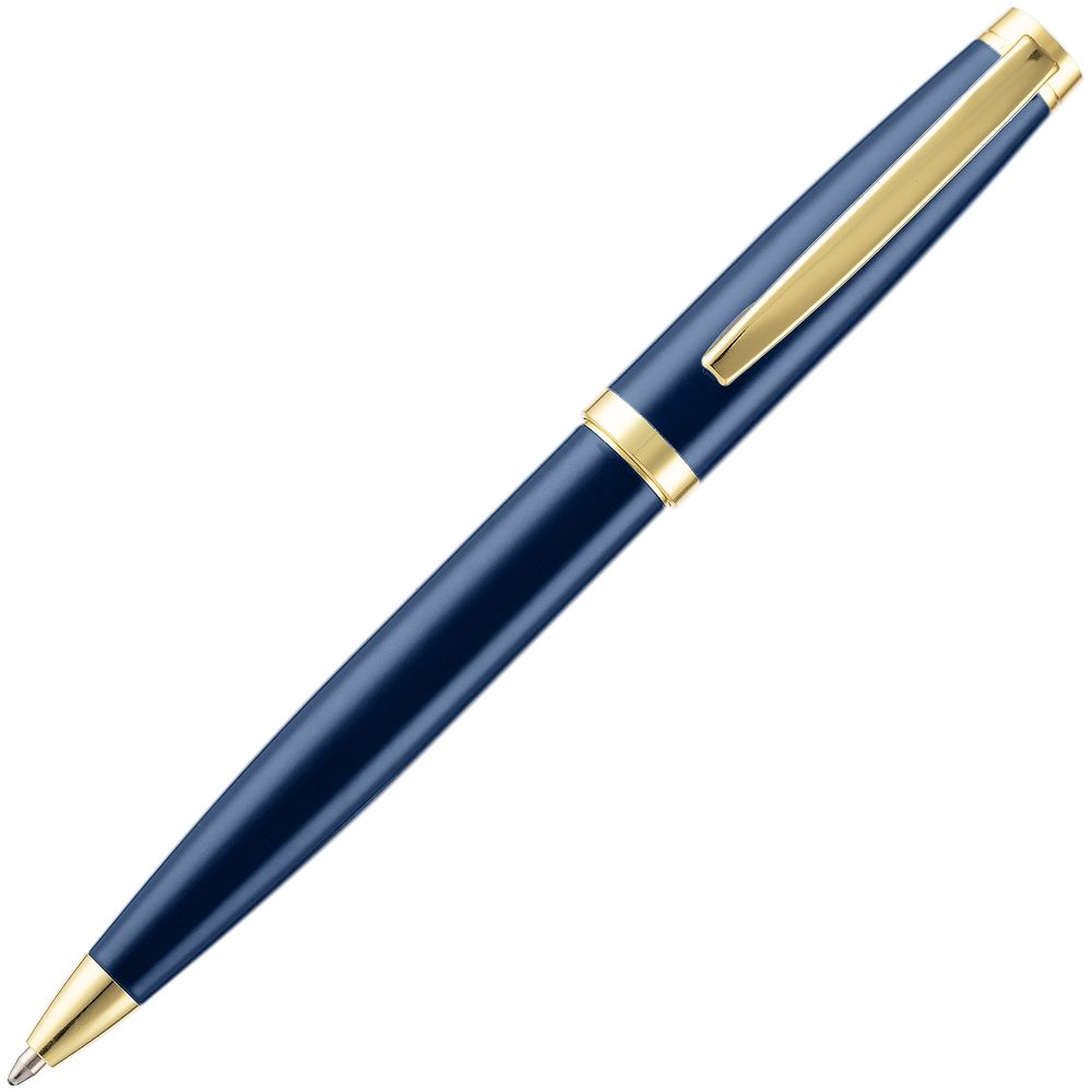 Ручка шариковая Letra Gold, глянцевая, темно-синяя-1