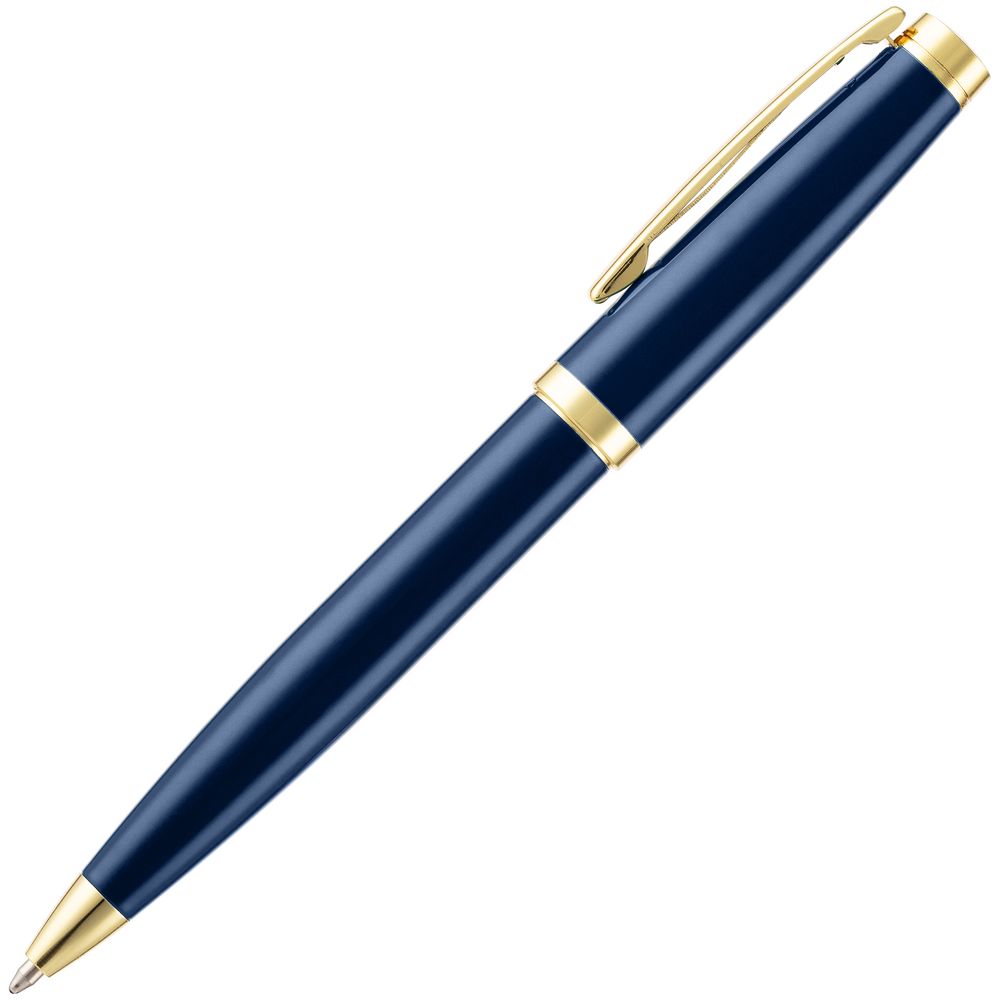 Ручка шариковая Letra Gold, глянцевая, темно-синяя-2