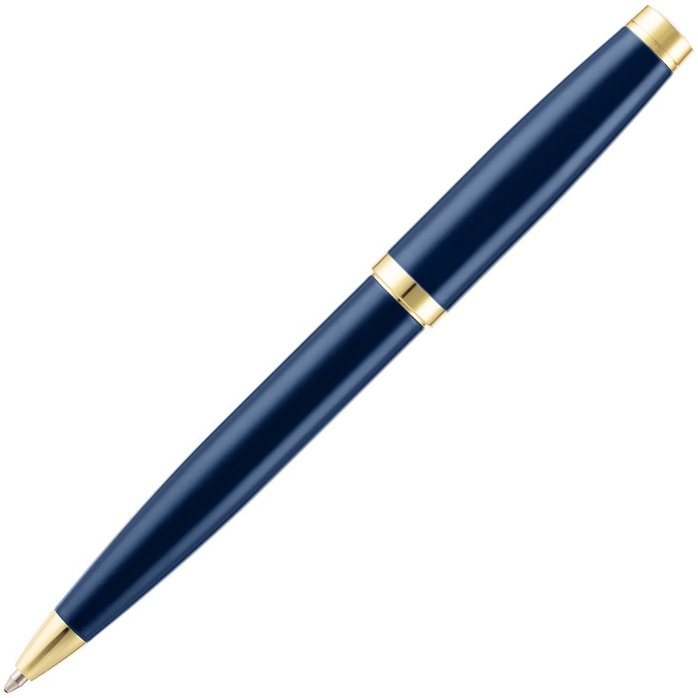 Ручка шариковая Letra Gold, глянцевая, темно-синяя-3