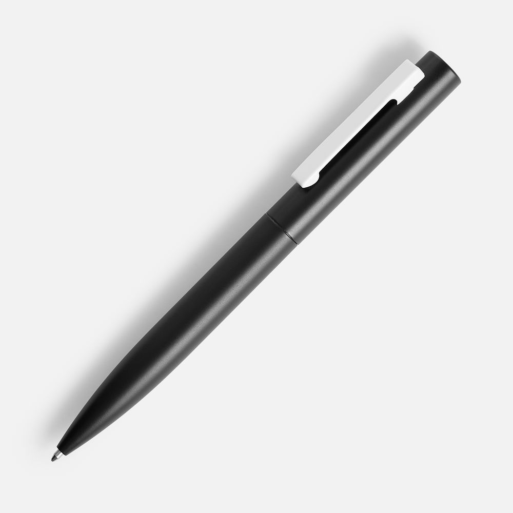 Ручка шариковая Inkolor, черная с белым-1