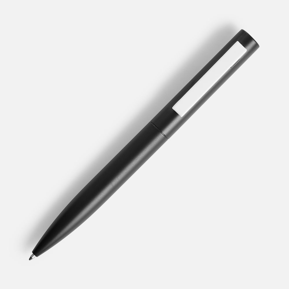 Ручка шариковая Inkolor, черная с белым-2