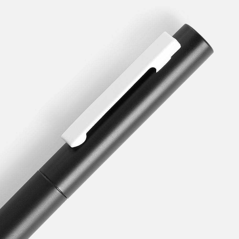 Ручка шариковая Inkolor, черная с белым-3