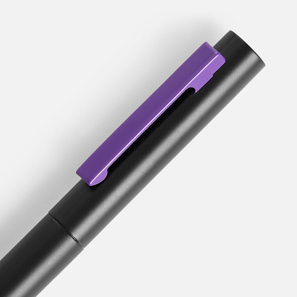 Ручка шариковая Inkolor, черная с фиолетовым-3