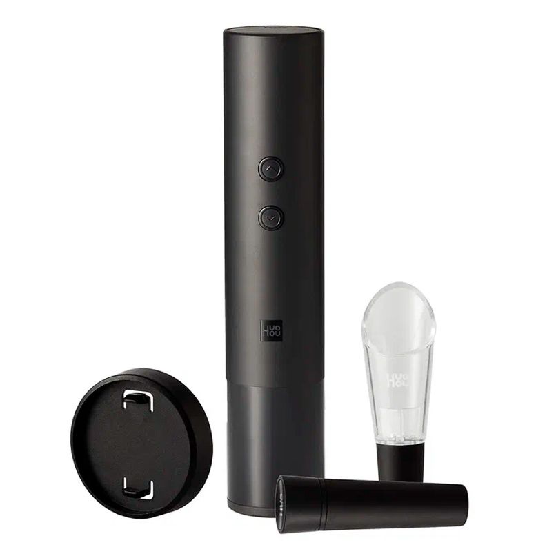 Винный набор HuoHou Electric Wine Bottle Opener 4 in 1, черный-1