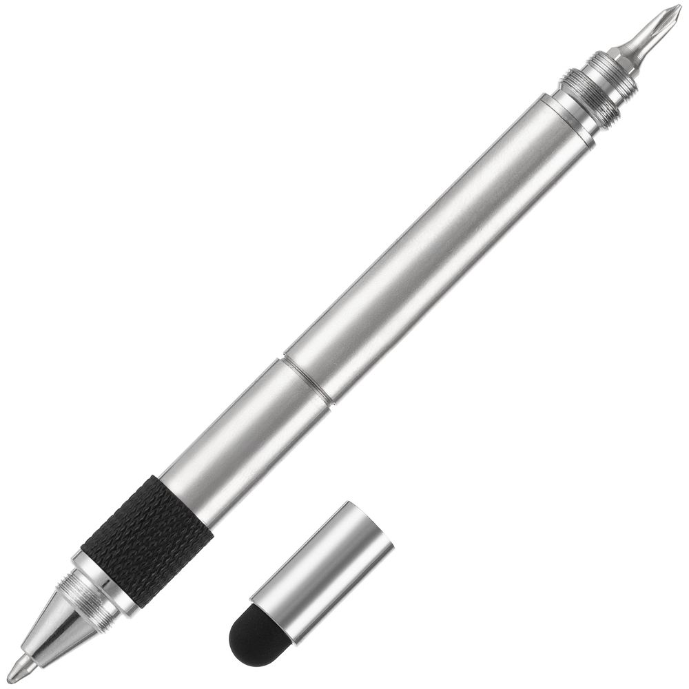 Ручка шариковая Numeric, мультиинструмент, черная-6
