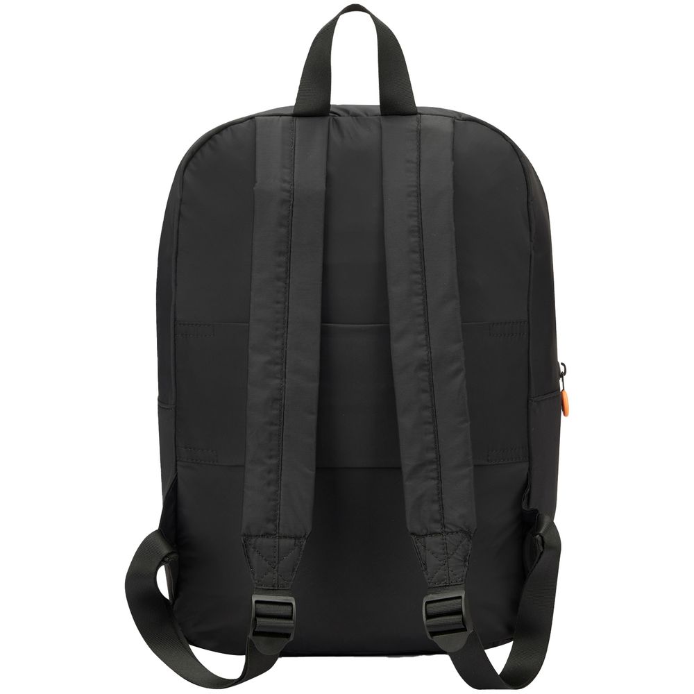 Складной рюкзак Compact Neon, черный с оранжевым-4