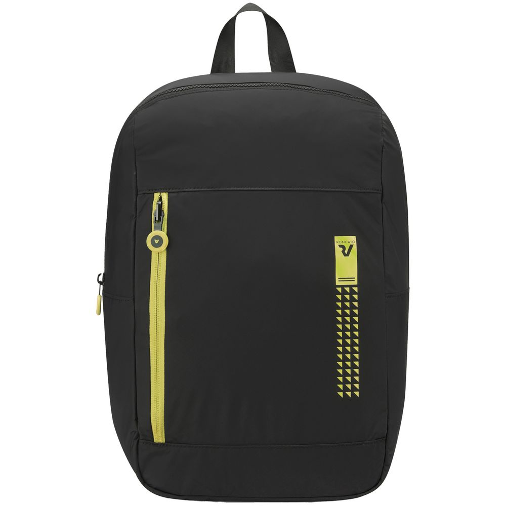 Складной рюкзак Compact Neon, черный с зеленым-2