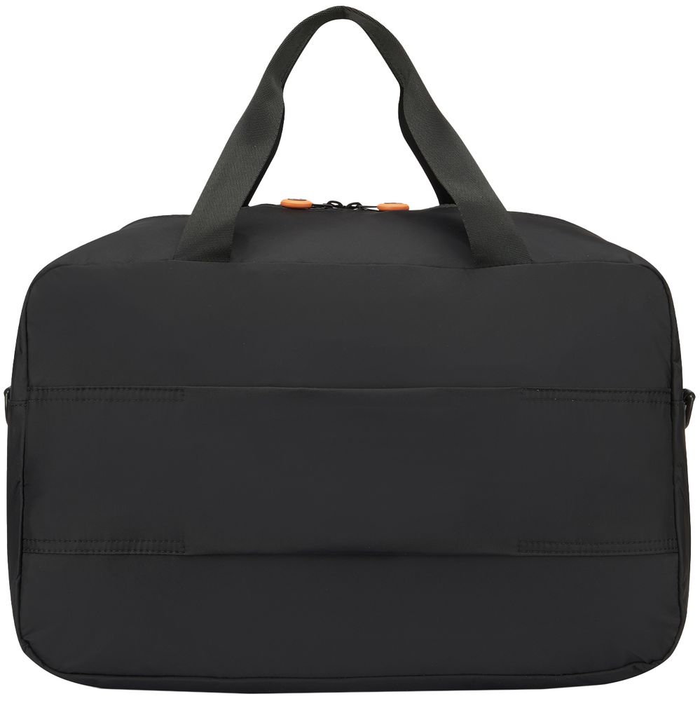 Сумка дорожная Compact Neon, черная с оранжевым-3