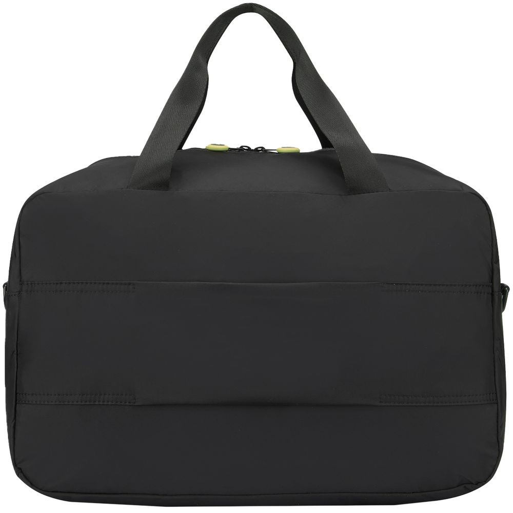 Сумка дорожная Compact Neon, черная с зеленым-3