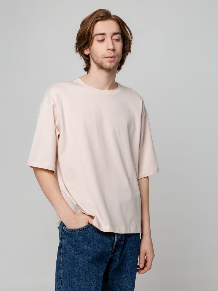 Футболка унисекс оверсайз Street Vibes, бежевая, размер XS/S-5