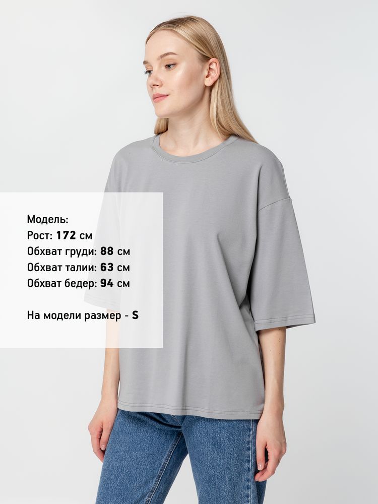 Футболка унисекс оверсайз Street Vibes, серая, размер XS/S-8