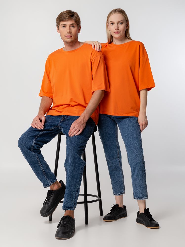Футболка унисекс оверсайз Street Vibes, оранжевая, размер XS/S-12
