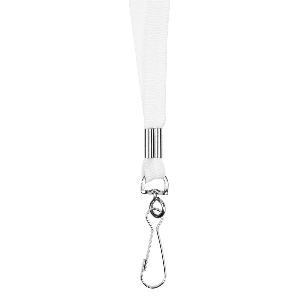 Лента с карабином Colorplan, белая-4