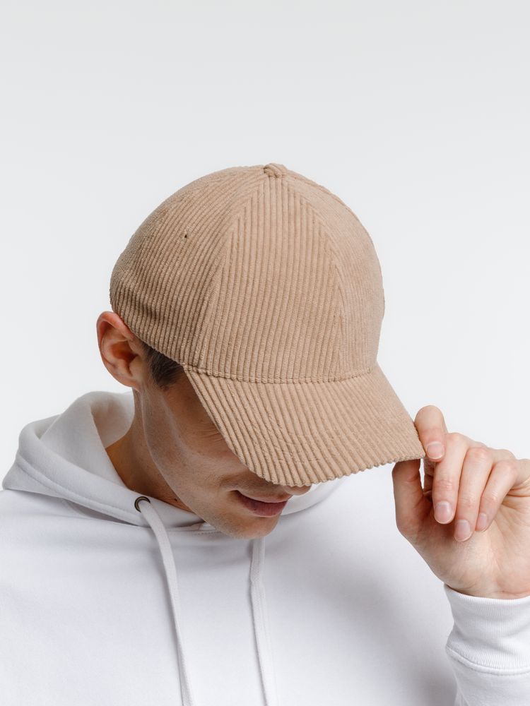 Бейсболка Soft Core, бежевая-10