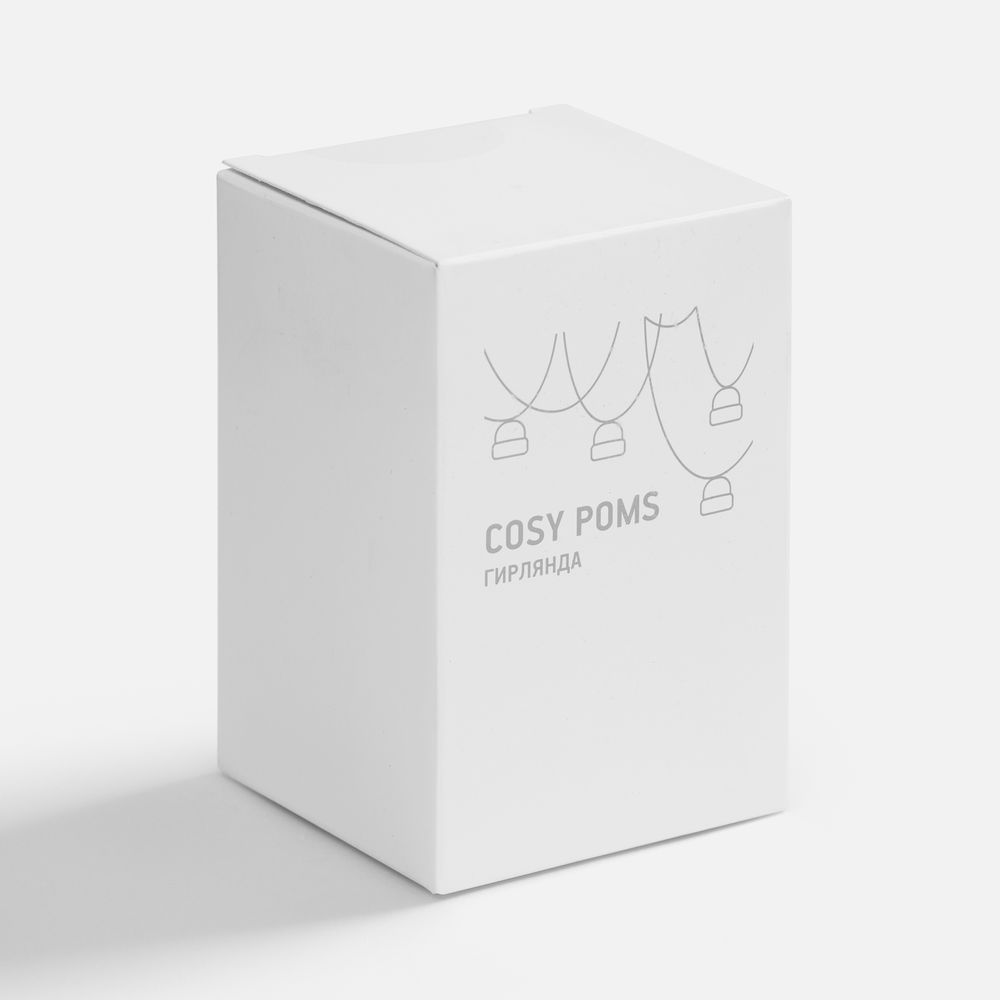Гирлянда Cosy Poms, красная-6