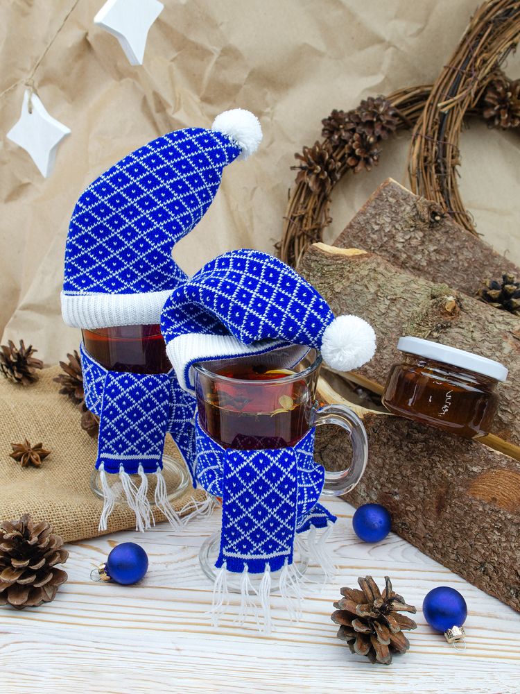 Шапочка на игрушку Dress Cup, синяя-3