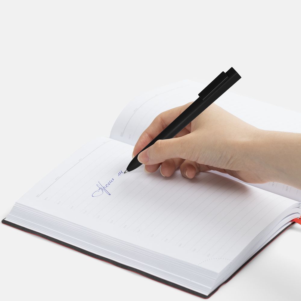 Ручка шариковая Swiper SQ Soft Touch, черная-4