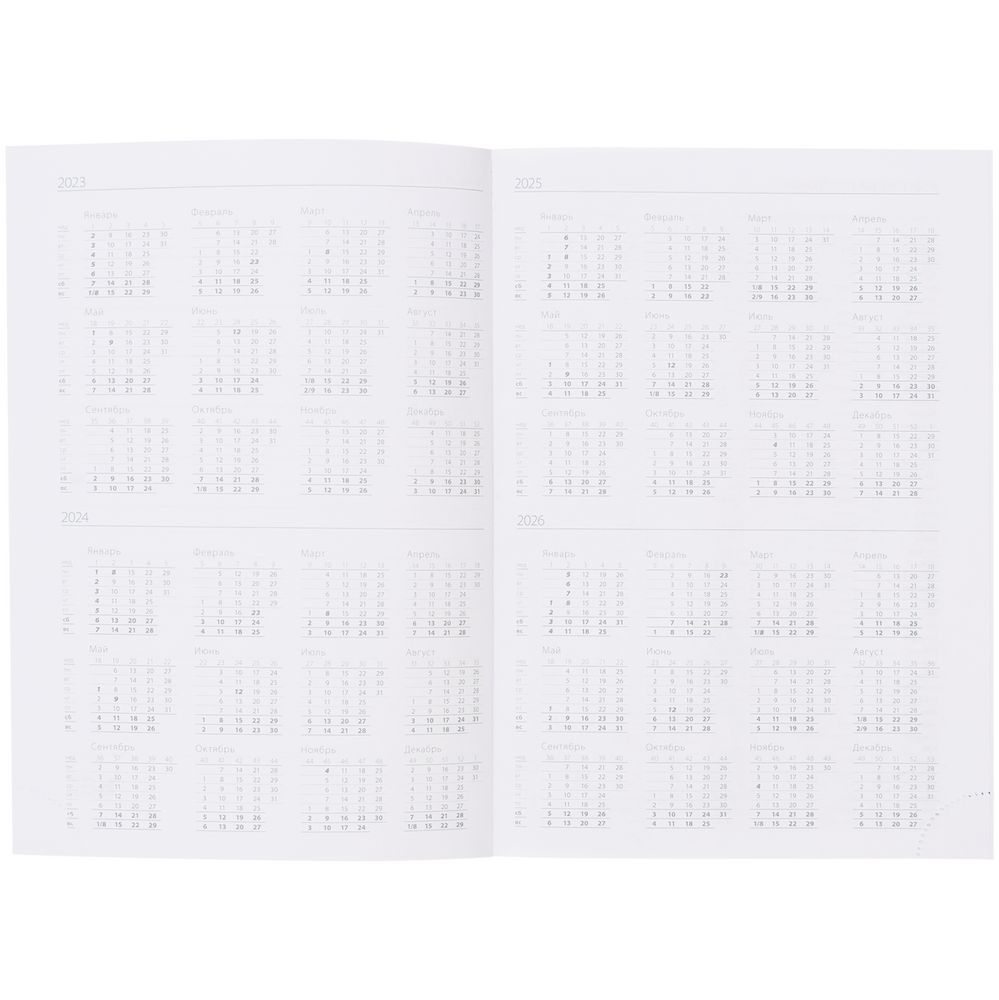 Ежедневник Favor Metal, недатированный, красный-4