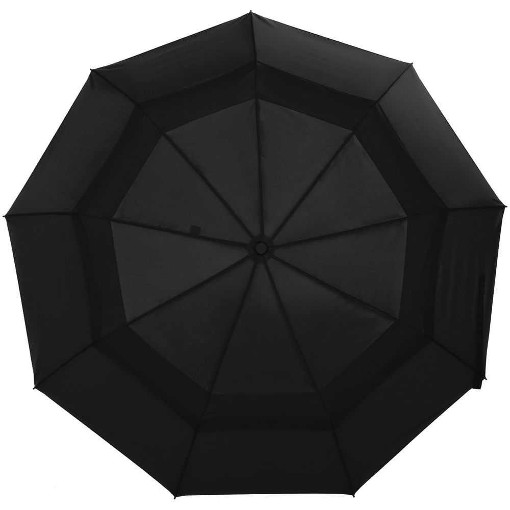 Складной зонт Dome Double с двойным куполом, черный-2