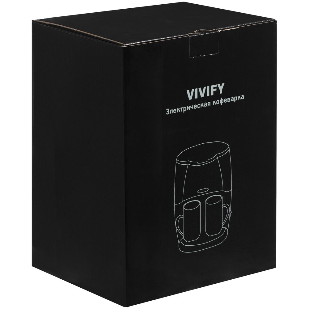 Электрическая кофеварка Vivify, черная-10