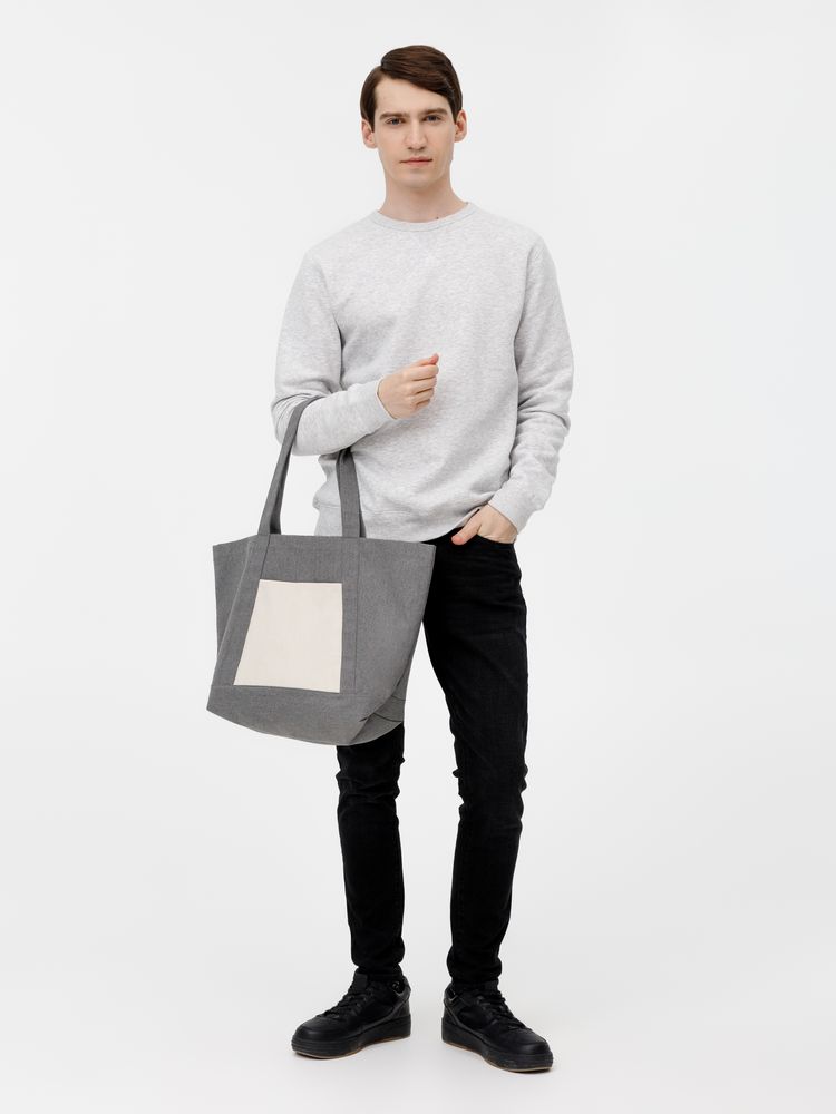 Шопер Shophop, серый с неокрашенным-6