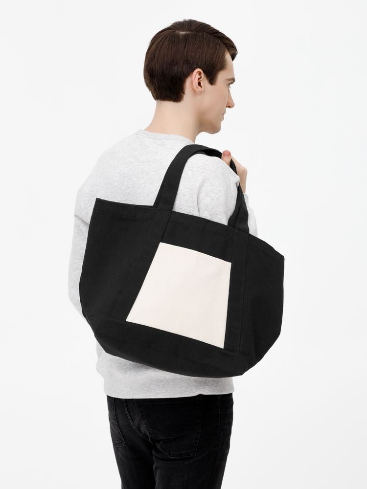 Шопер Shophop, черный с неокрашенным-7