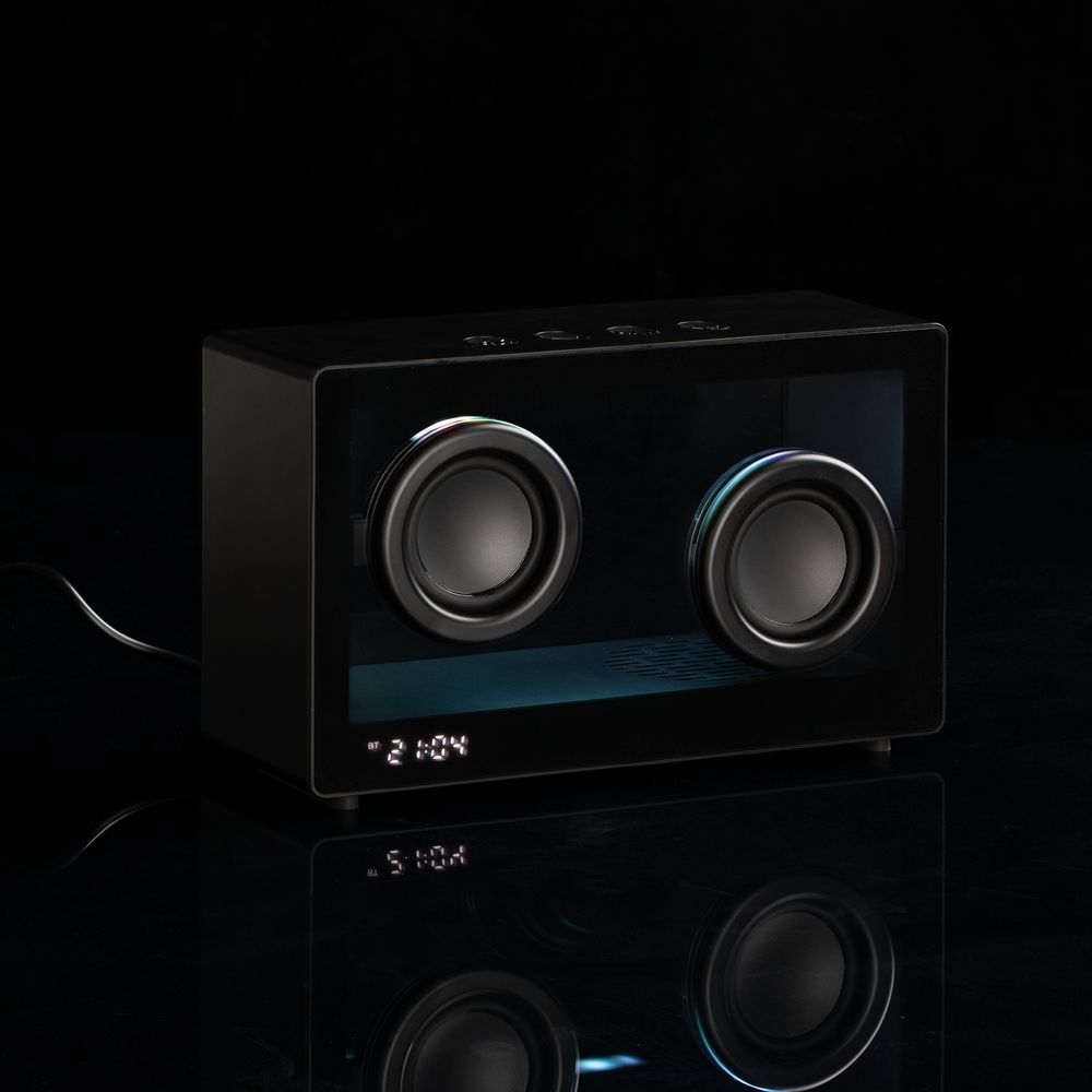 Bluetooth-колонка со светомузыкой Sensofonic, черная-8