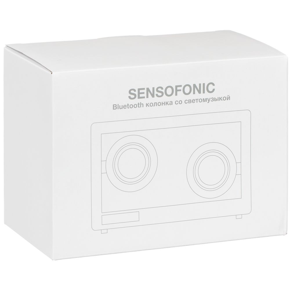 Bluetooth-колонка со светомузыкой Sensofonic, черная-11