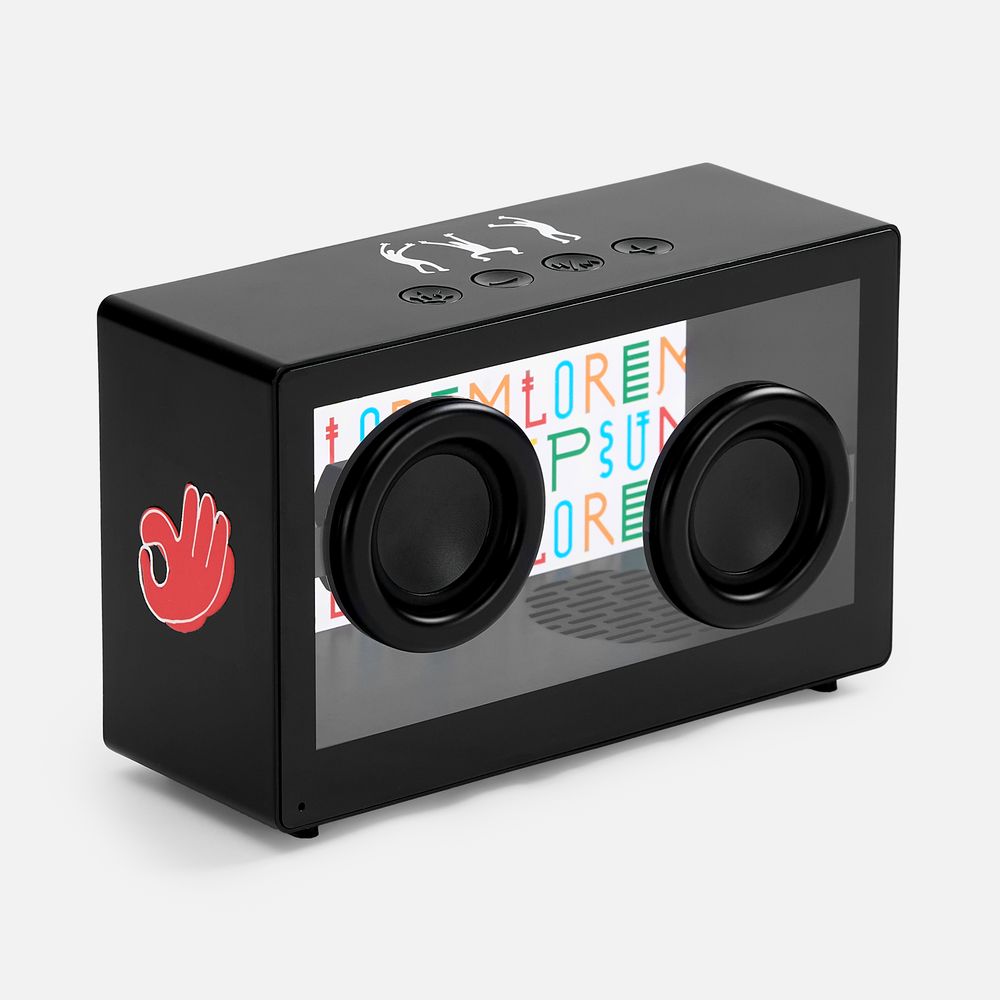 Bluetooth-колонка со светомузыкой Sensofonic, черная-12