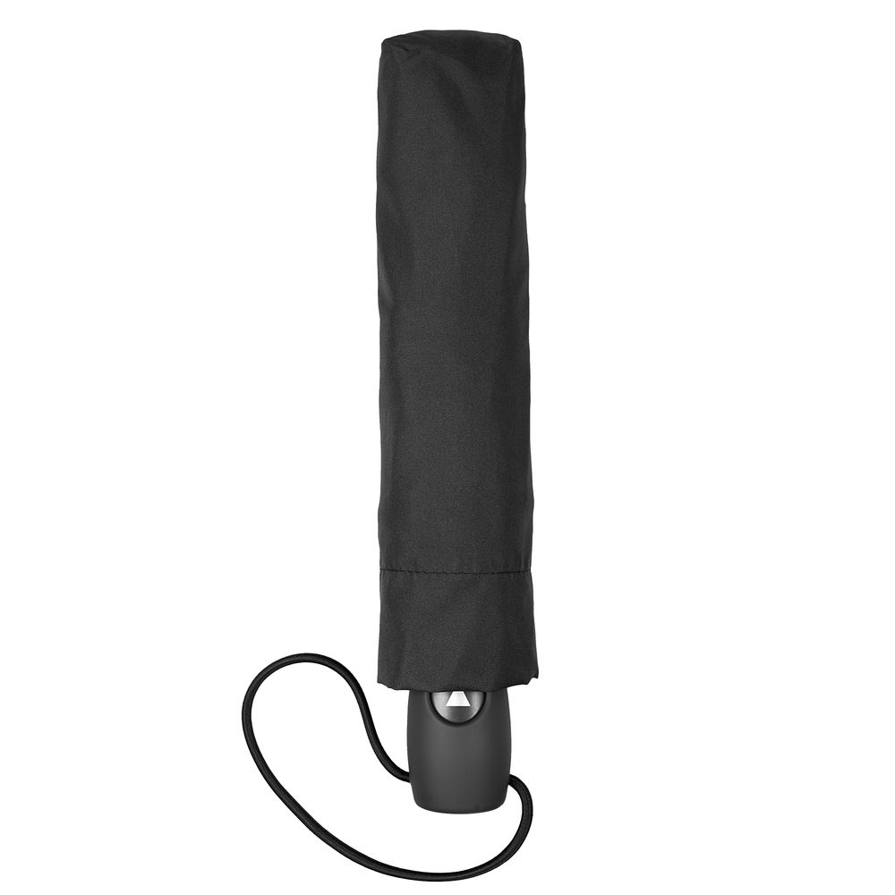 Зонт складной Comfort, черный-4
