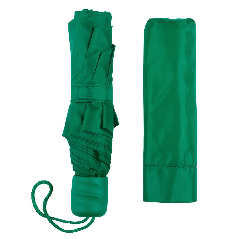 Зонт складной Basic, зеленый-4