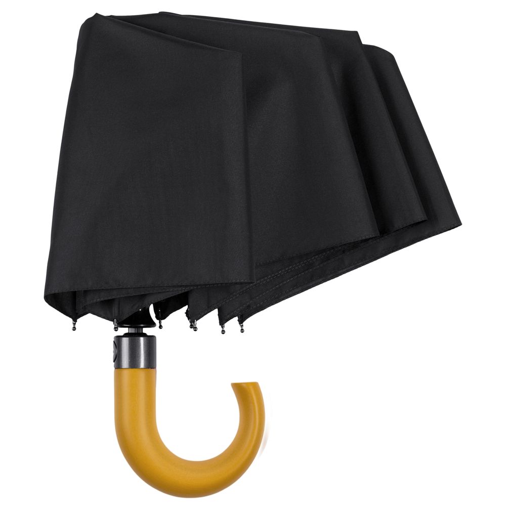 Зонт складной Classic, черный-5