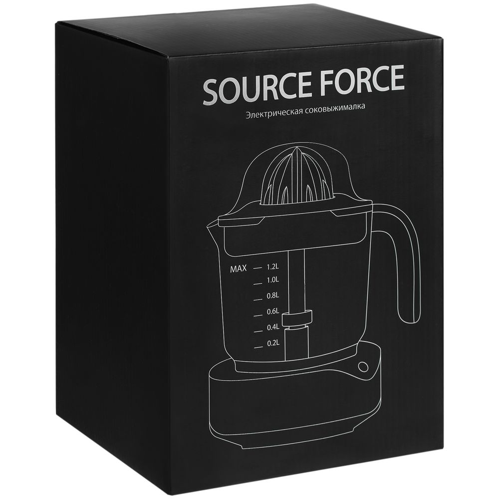 Электрическая соковыжималка для цитрусовых Source Force, серебристо-черная-5