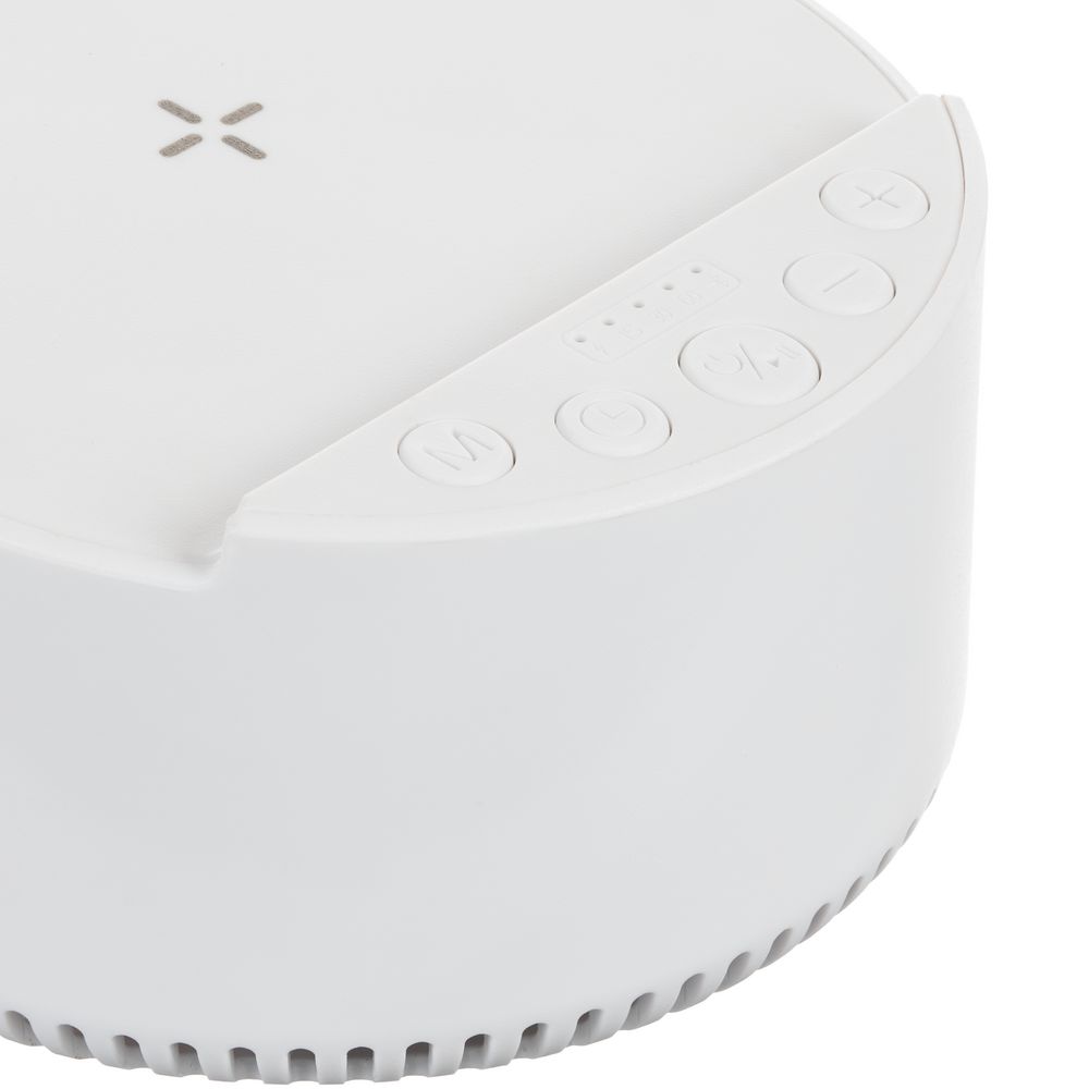 Bluetooth-колонка с беспроводной зарядкой relaxTime, белая-5