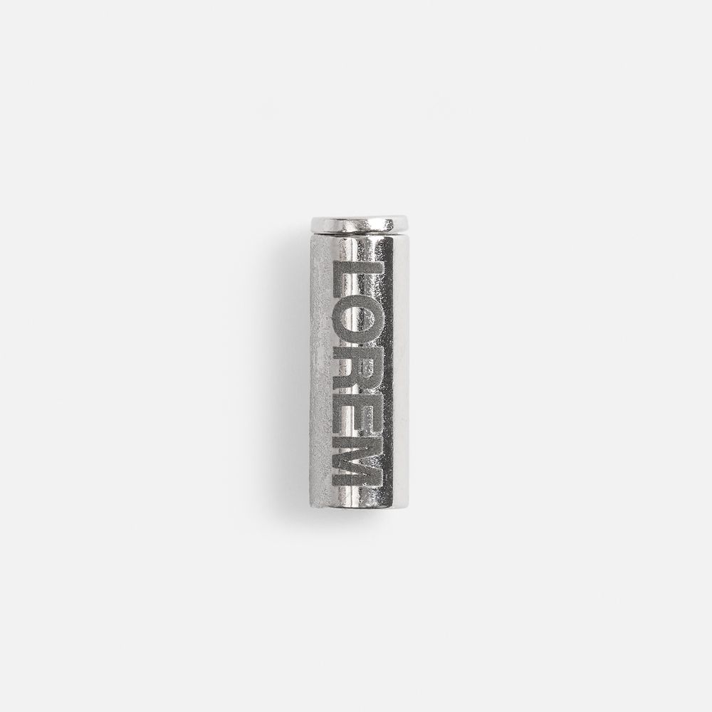 Наконечник для шнурка Nozzle, ver.2, серебристый (хром)-11