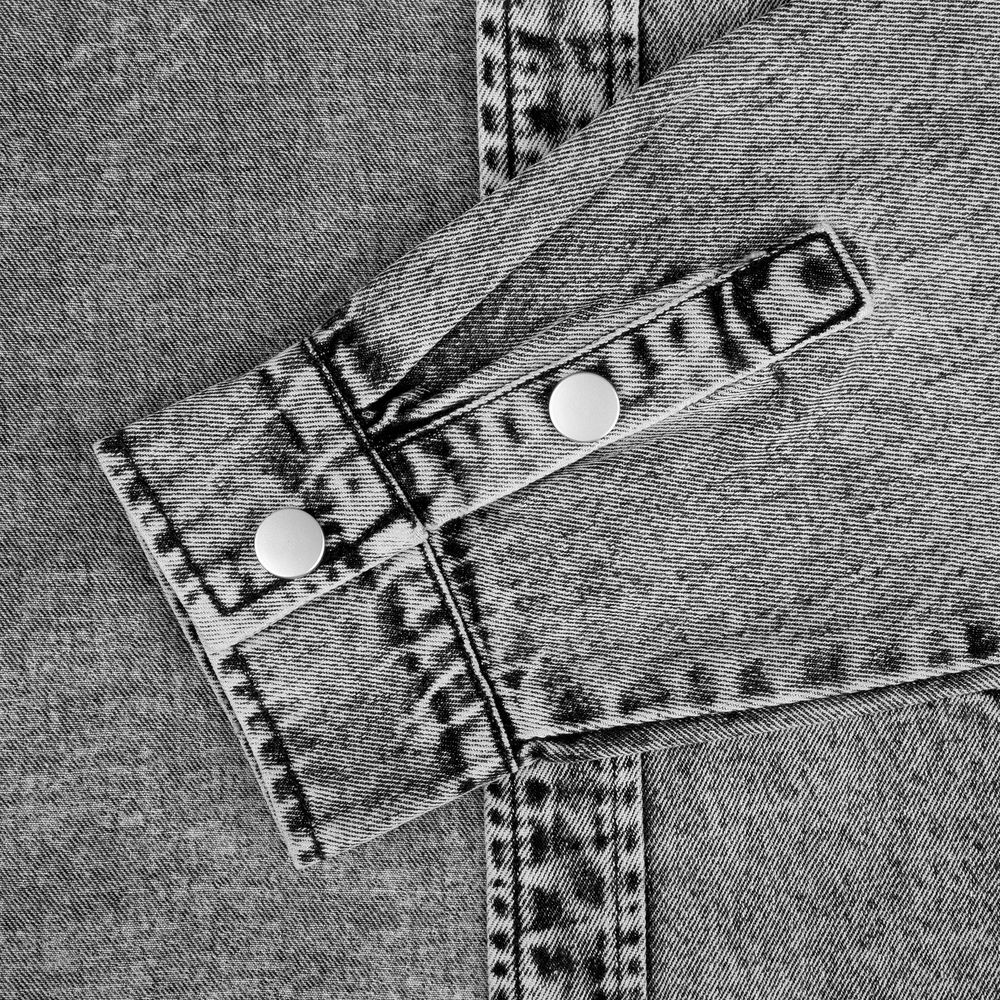 Куртка джинсовая O3, серая, размер XS/S-8